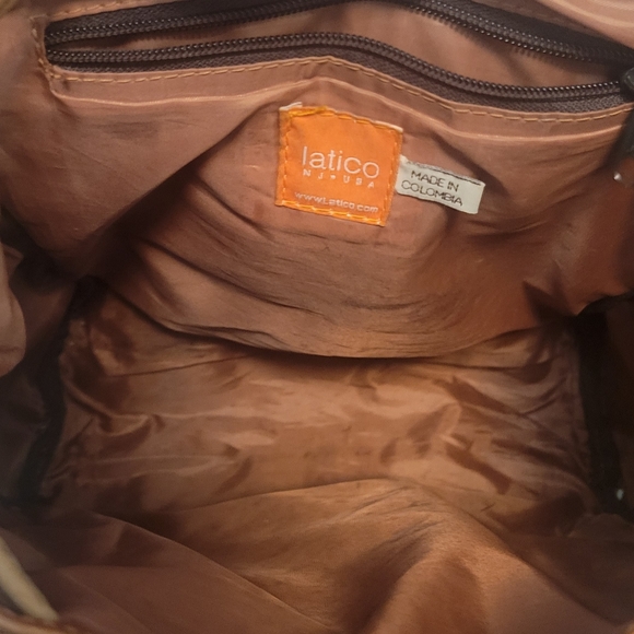 LATICO Leather Products Great Brown Leather Rugged Rucksack Backpack Bag - Picture 4 of 13